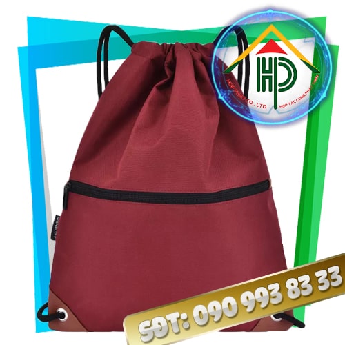 Drawstring Backpack with Lock