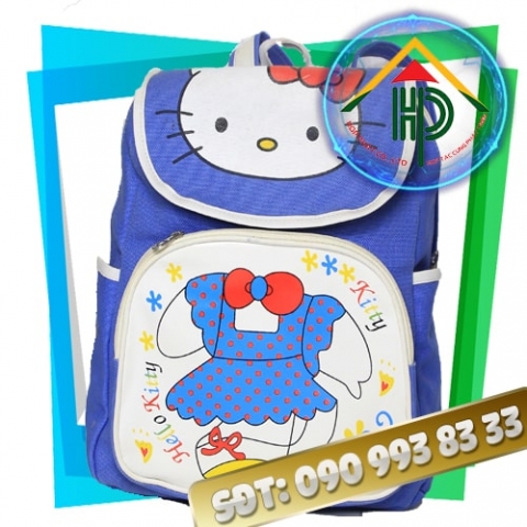 Front view of Hello Kitty kids backpack