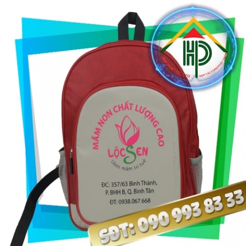 Loc Sen Kindergarten Backpack – Waterproof 600D Canvas Preschool Bag by Hop Phat Loc Sen Kindergarten Backpack – Waterproof 600D Canvas Preschool Bag by Hop Phat
