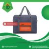 Premium Gray and Orange Foldable Travel Bag | Compact Wholesale & Custom Manufacturing gray and orange foldable travel bag 1