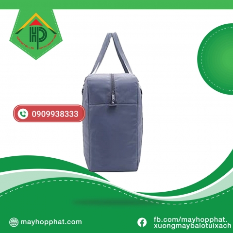 Premium Gray and Orange Foldable Travel Bag | Compact Wholesale & Custom Manufacturing Gray and Orange Foldable Travel Bag