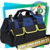 Green Black-Trim Tool Bag