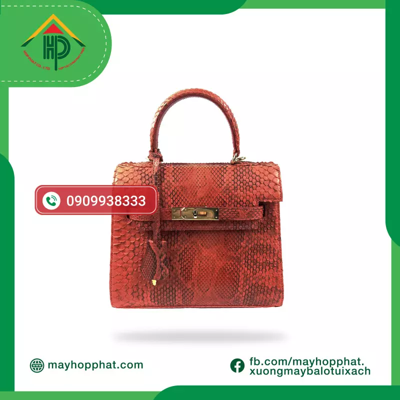 Hermès-Style Beautiful Leather Handbag