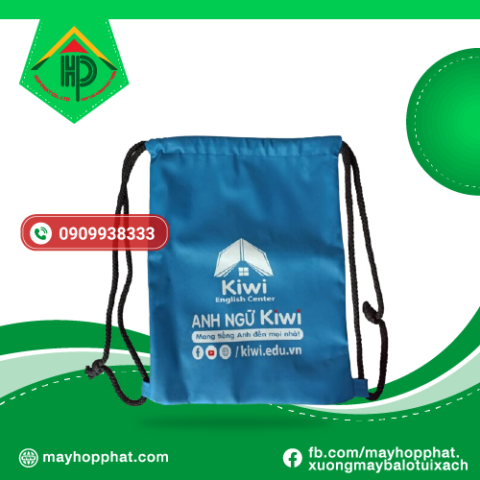 Custom Kiwi English Drawstring Backpack | Durable School & Gift Bags