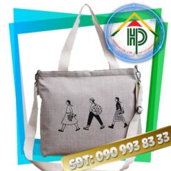 Korean Canvas Crossbody Bag