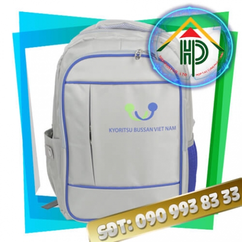 Kyoritsu Bussan Viet Nam Promotional Backpack — Manufactured at Hop Phat Workshop kyoritsu bussan viet nam promotional backpack 1