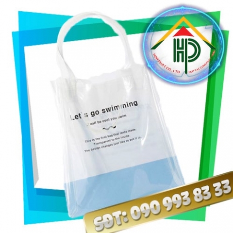 Túi PVC Ép Nhiệt Let's Go Swimming Let's Go Swimming Heat-Pressed PVC Bag