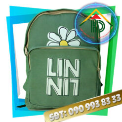 Lin Lin Blue White Canvas Fashion Backpack