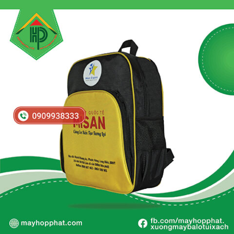 Premium MISAN English Backpack | Custom School Branding & Durable Design