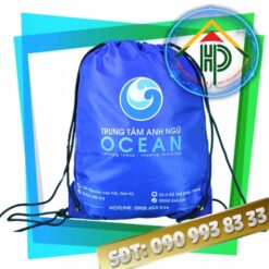 Ocean Drawstring Backpack Front View