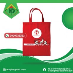 TÚI VẢI CANVAS HỒNG HẠNH ĐỎ