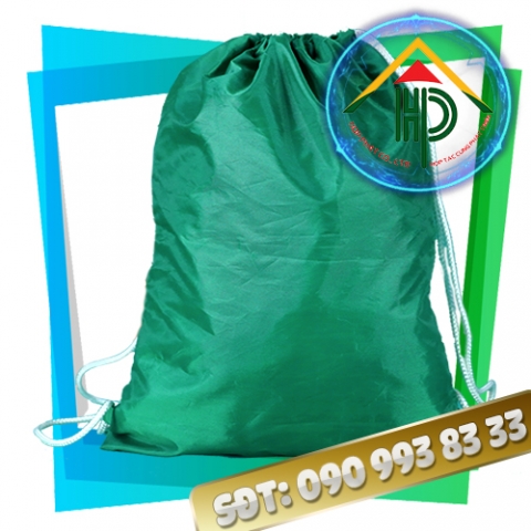 Plain Green Drawstring Backpack Plain Green Drawstring Backpack