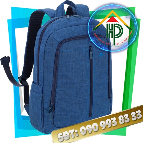 Portable Laptop Backpack – Korean Two-Tone Canvas, 5 Compartments, Custom Made by Hop Phat Portable Laptop Backpack