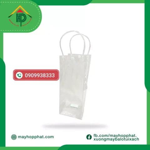 Premium PVC plastic bag for Phuc Long insulated cups | Custom Waterproof Carrier