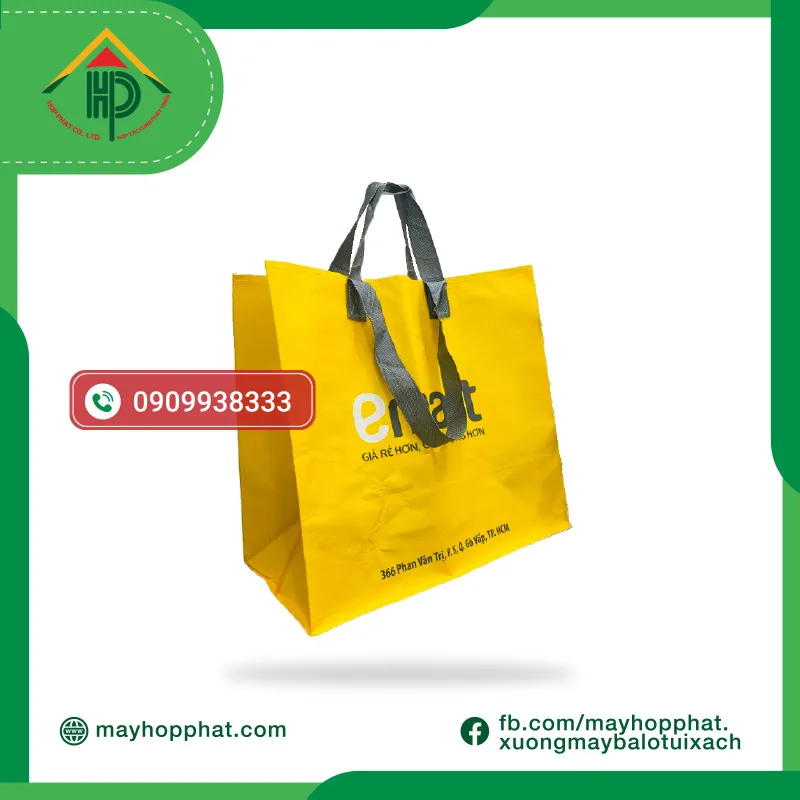 túi siêu thị RPET in ấn sắc nét emart Sharp-printed RPET supermarket bag for Emart