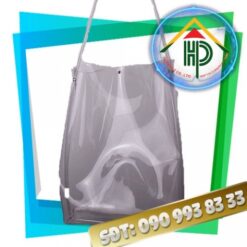 Smoky Grey Heat-Pressed PVC Bag