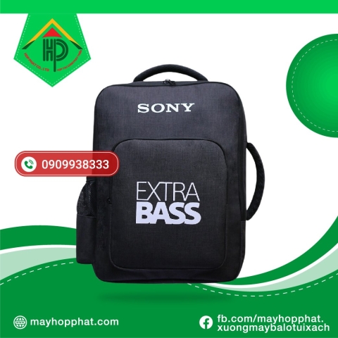 Premium Sony Extra Bass Promotional Backpack | Durable Tech Branding & Bulk Gear