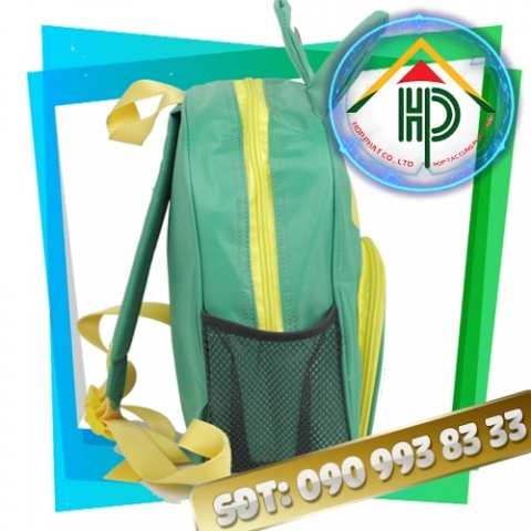 Thanh Nhan Private Kindergarten Backpack – 3D Cartoon Frog, Premium 600D Canvas Thanh Nhan Private Kindergarten Backpack