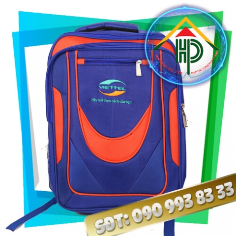 Viettel Gift Backpack – Custom Embroidered Logo Corporate Bag by Hop Phat Viettel gift backpack