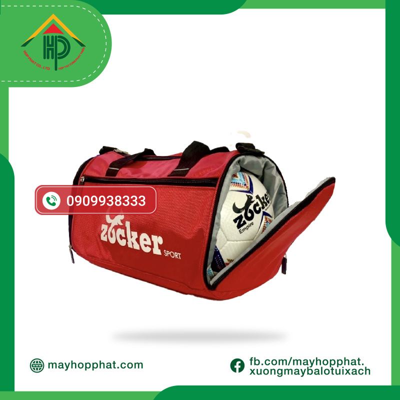 Zocker Logo Printed Sports Bag
