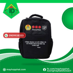 Backpacks as promotional gifts for Long Hai security services