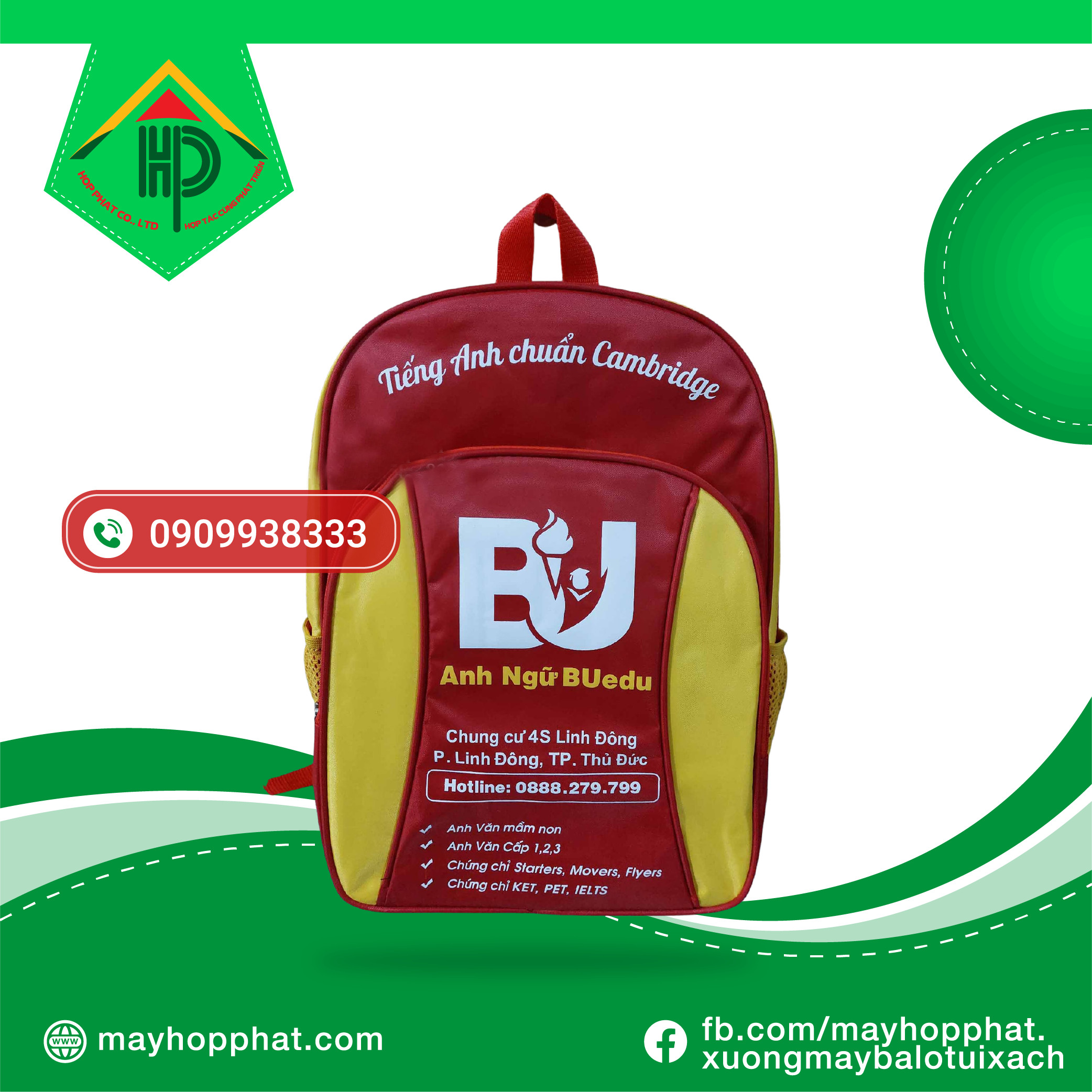 Balo Anh Ngữ Buedu Buedu English Backpack