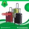 colorful plastic suitcases