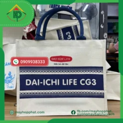 Dai-ichi Life Jute Fabric Bag
