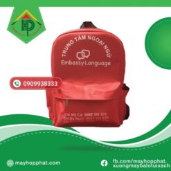 EMBASSY English Backpack (Red)