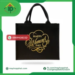 Happy Women's Day jute bag