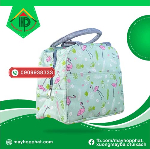 Insulated Bag with Crane Pattern Insulated Bag with Crane Pattern
