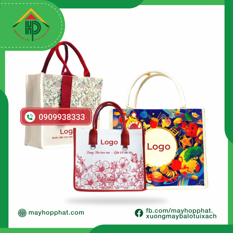 Jute Fabric Bags for Mid-Autumn Festival Jute Fabric Bags for Mid-Autumn Festival
