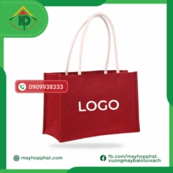 Red Jute Bag