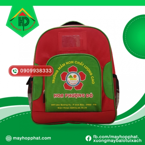 Balo Mầm Non Hoa Phượng Đỏ red phoenix flower kindergarten backpack 1