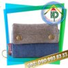 Short Wallet with Metal Snap Closure short wallet with metal snap closure