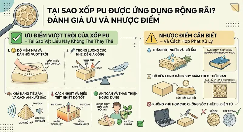 Xốp PU Là Gì ? Bí Mật Đằng Sau Sự Êm Ái Của Những Chiếc Balo Chất Lượng Xốp PU Là Gì ?