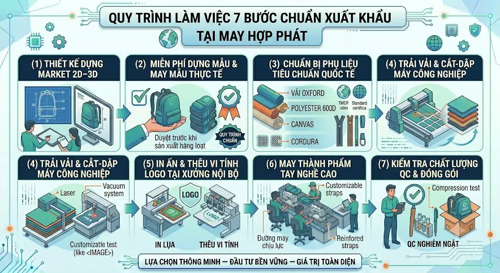 Nên Chọn Xưởng May Balo Laptop Trực Tiếp Hay Qua Công Ty Dịch Vụ Trung Gian?