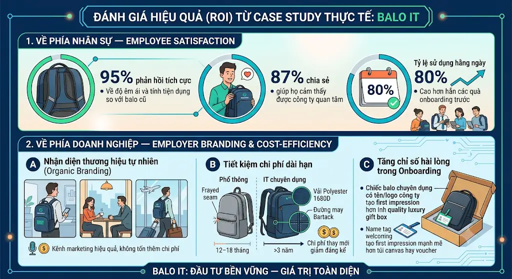 Case Study: Giải Pháp May Balo Laptop Số Lượng Lớn Cho Đội Ngũ Nhân Sự IT