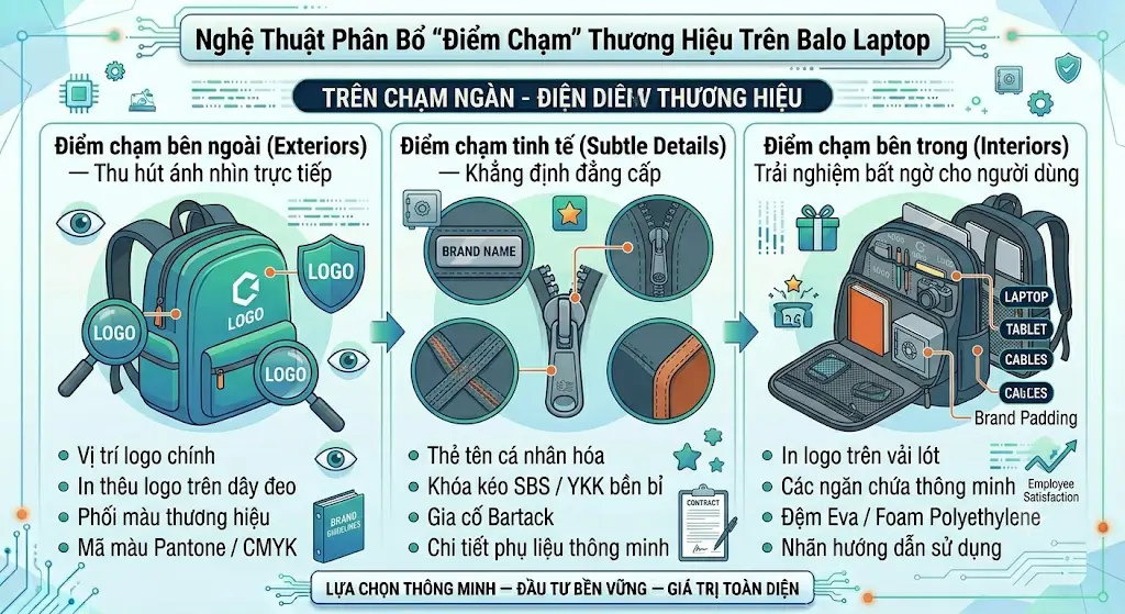 Hướng Dẫn Lên Mẫu Thiết Kế Balo Laptop Chuyên Biệt Phù Hợp Với Nhận Diện Thương Hiệu