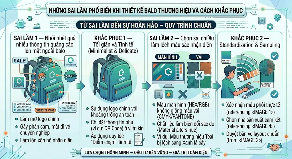 Hướng Dẫn Lên Mẫu Thiết Kế Balo Laptop Chuyên Biệt Phù Hợp Với Nhận Diện Thương Hiệu