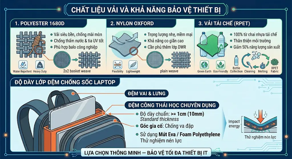 5 Yếu Tố Cốt Lõi Cần Chú Ý Khi Đặt May Balo Laptop Làm Quà Tặng Sự Kiện