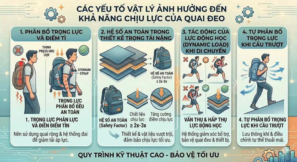 Tính Toán Khả Năng Chịu Lực Của Quai Đeo Balo Laptop Trọng Tải Nặng Tính Toán Khả Năng Chịu Lực Của Quai Đeo Balo Laptop Trọng Tải Nặng