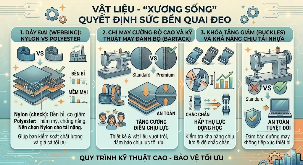 Tính Toán Khả Năng Chịu Lực Của Quai Đeo Balo Laptop Trọng Tải Nặng Tính Toán Khả Năng Chịu Lực Của Quai Đeo Balo Laptop Trọng Tải Nặng