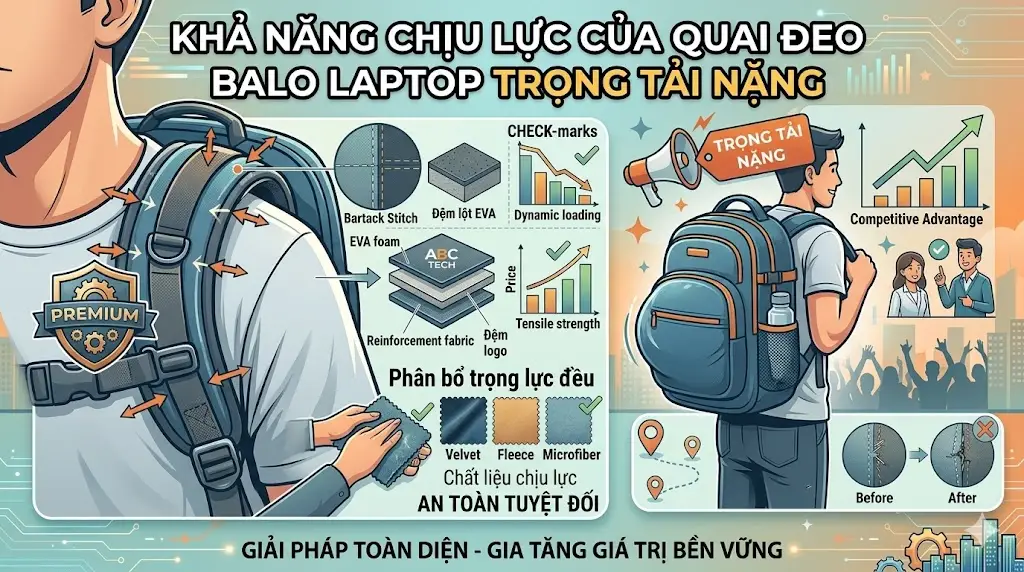 Tính Toán Khả Năng Chịu Lực Của Quai Đeo Balo Laptop Trọng Tải Nặng Tính Toán Khả Năng Chịu Lực Của Quai Đeo Balo Laptop Trọng Tải Nặng