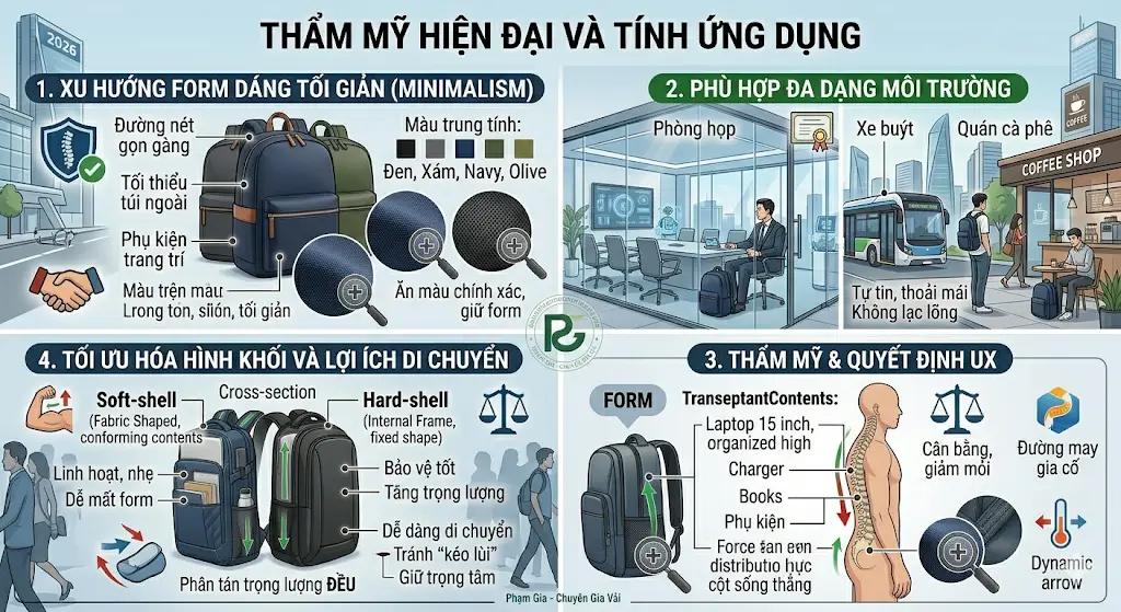 Tối Ưu Hóa Trải Nghiệm Người Dùng (UX) Trong Thiết Kế Form Dáng Balo Laptop