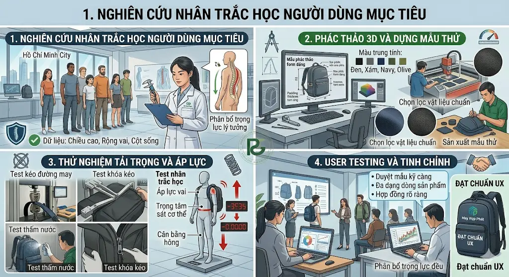 Tối Ưu Hóa Trải Nghiệm Người Dùng (UX) Trong Thiết Kế Form Dáng Balo Laptop