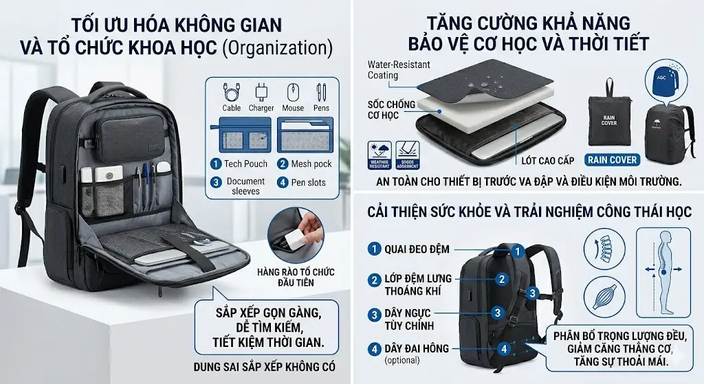 Phụ Kiện Giúp Nâng Tầm Balo Laptop