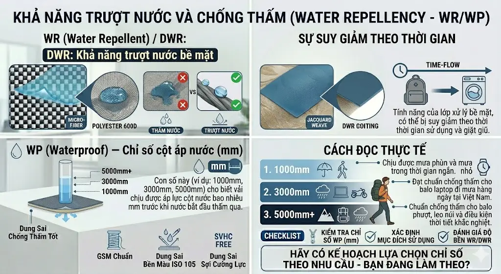Hướng Dẫn Đọc Thông Số Kỹ Thuật Của Vải Trước Khi Đặt May Balo Laptop
